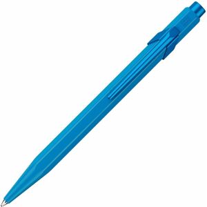 Caran D'Ache 849 Claim Your Style Limited Edition Azure Blue Ballpoint Pen, Black Ink