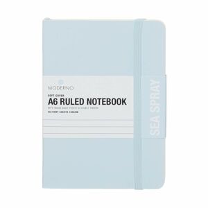 Whsmith Moderno Colour A6 Seaspray Ruled Softback Notebook