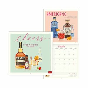 Legami Uncoated Paper Cheers Wall Calendar