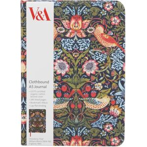 V&a A5 Strawberry Thief Cloth Journal