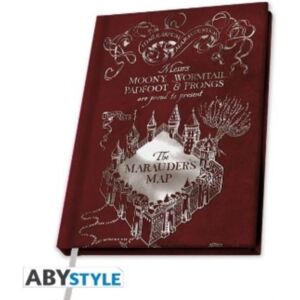 ABYSSE UK Harry Potter - A5 Notebook Marauder'S Map ABYSSE UK Harry Potter - A5 Notebook Marauder'S Map