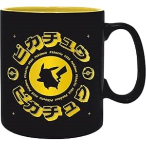 ABYSSE UK Pokemon - Mug - 460 Ml - Pikachu Black Icon - Cardboard Box ABYSSE UK Pokemon - Mug - 460 Ml - Pikachu Black Icon - Cardboard Box