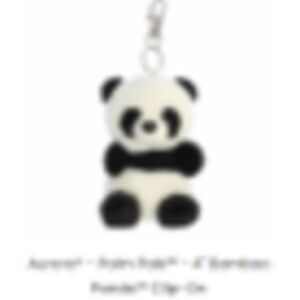 AURORA WORLD UK LTD Pp Bamboo Panda Clip-On 4in AURORA WORLD UK LTD Pp Bamboo Panda Clip-On 4in