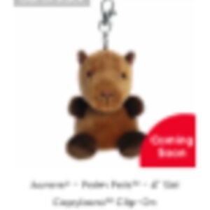 AURORA WORLD UK LTD Pp Sid Capybara Clip-On 4in AURORA WORLD UK LTD Pp Sid Capybara Clip-On 4in