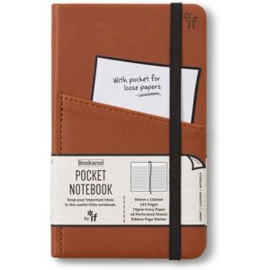 THAT COMPANY CALLED IF Bookaroo Pocket Notebook (A6) Journal - Brown THAT COMPANY CALLED IF Bookaroo Pocket Notebook (A6) Journal - Brown