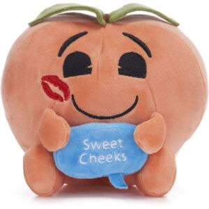 POSH PAWS INTERNATIONAL 7" Peach Emoji Plush Gift POSH PAWS INTERNATIONAL 7" Peach Emoji Plush Gift