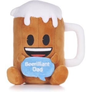 POSH PAWS INTERNATIONAL 8" Emoji Beer-Illiant Dad Plush Gift POSH PAWS INTERNATIONAL 8" Emoji Beer-Illiant Dad Plush Gift
