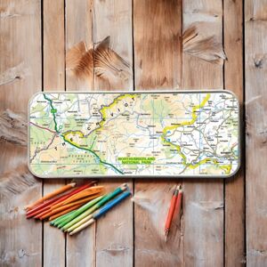 The Sugar Shed Os Map Metal Pencil Tin - Northumberland National Park The Sugar Shed Os Map Metal Pencil Tin - Northumberland National Park