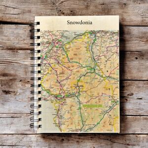 The Sugar Shed Os Map Wooden Lined Notebook - Snowdonia National Park The Sugar Shed Os Map Wooden Lined Notebook - Snowdonia National Park