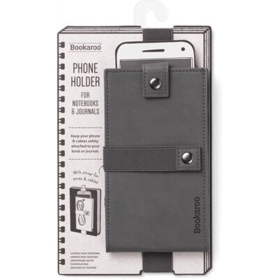 Bookaroo Charcoal Phone Case - Practical, Stylish for Work & School Bookaroo Charcoal Phone Case - Practical, Stylish for Work & School