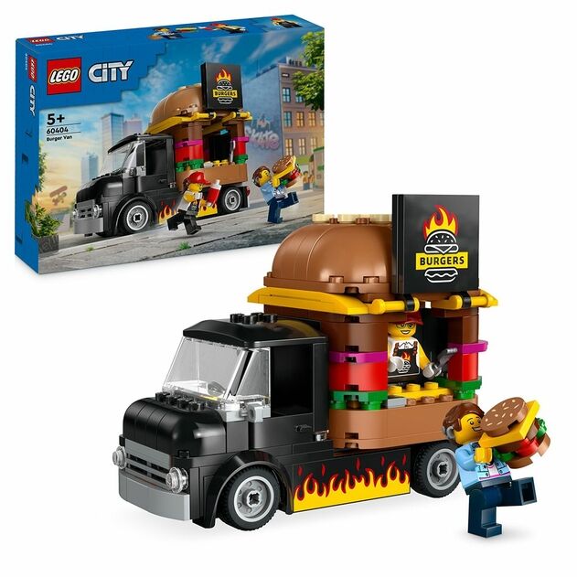 Lego City Burger Van Food Truck Vehicle Toy Set 60404