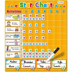 Fiesta Crafts Magnetic Star Reward Activity Chart Educational Game