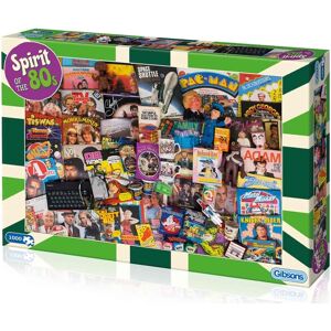 Gibsons Spirit Of The 80s 1000 Piece Jigsaw Puzzle