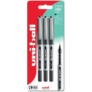 Uni-Ball Eye Micro Rollerball Pens Black (Pack Of 3)