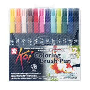 Sakura Koi Colouring Brush Pen (Pack Of 12)