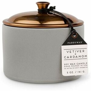 Paddywax Hygge Grey Vetiver And Cardamom Ceramic Candle