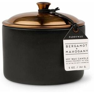 Paddywax Hygge Black Bergamot And Mahogany Ceramic Candle