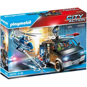 Playmobil 70575 City Action Police Helicopter Pursuit With Runaway Van