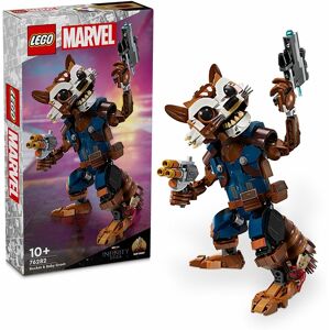 Lego Marvel Rocket & Baby Groot Buildable Toy Figures 76282