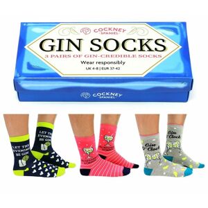 Cockney Spaniel Gin Ladies Socks Gift Box