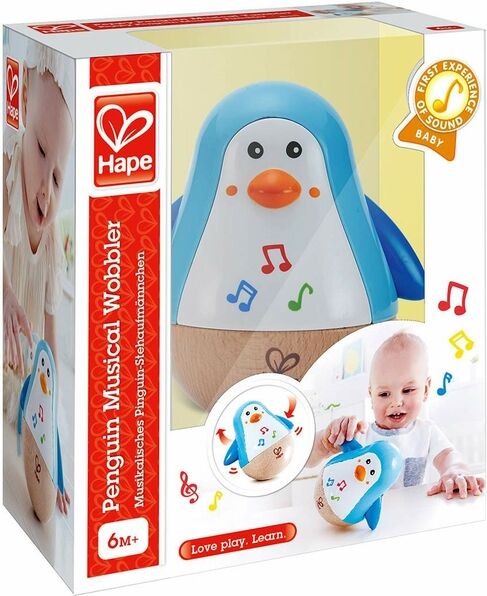 Hape Penguin Music Wobbler Toy