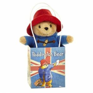 Classic Paddington Bear Soft Toy In Union Jack Bag