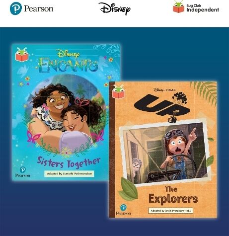 Pearson Education Limited Pearson Bug Club Disney Year 2 Pack E, Including Gold And Lime Book Band Readers; Encanto: Sisters Together, Up! The Explorers: (Bug Club)