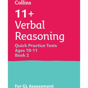 HarperCollins Publishers 11+ Verbal Reasoning Quick Practice Tests Age 10-11 (Year 6) Book 2 : For The 2025 Gl Assessment Tests