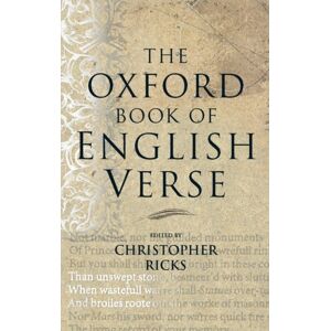 Oxford University Press The Oxford Book Of English Verse