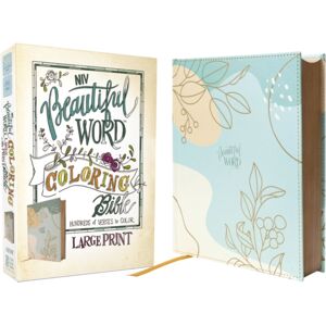 Zondervan Niv, Beautiful Word Coloring Bible, Large Print, Leathersoft Over Board, Teal : Hundreds Of Verses To Color