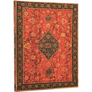 Little, Brown Book Group 2026 Layla (Persian Poetry) Ultra 12-Month Horizontal Hardcover Flexi Dayplanner 2026 (Elastic Band Closure)