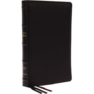 Thomas Nelson Publishers Kjv Holy Bible: Large Print Thinline, Black Goatskin Leather, Premier Collection, Red Letter, Comfort Print (Thumb Indexed): King James Version
