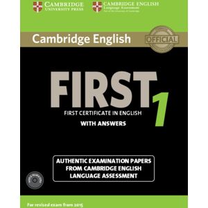 Cambridge University Press Cambridge English First 1 For Revised Exam From 2015 Student'S Book Pack (Student'S Book With Answers And Audio Cds (2)) : Authentic Examination Papers From Cambridge English Language Assessment