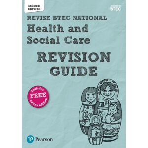 Pearson Education Limited Pearson Revise Btec National Health And Social Care Revision Guide Inc Online Edition - For 2025 Exams