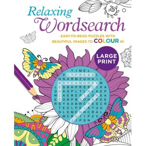 Arcturus Publishing Ltd Relaxing Large Print Wordsearch : Easy-To-Read Puzzles With Beautiful Images To Colour In
