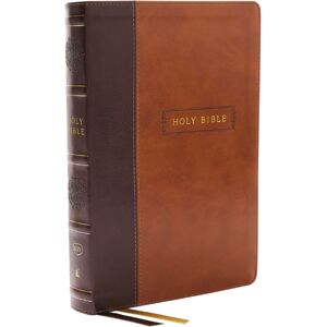 Thomas Nelson Publishers Kjv Holy Bible With 73,000 Center-Column Cross References, Brown Leathersoft, Red Letter, Comfort Print (Thumb Indexed): King James Version