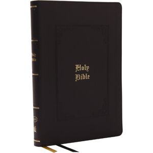 Thomas Nelson Publishers Kjv Holy Bible: Giant Print Thinline Bible, Black Leathersoft, Red Letter, Comfort Print (Thumb Indexed): King James Version (Vintage Series)
