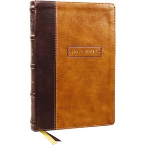 Thomas Nelson Publishers Kjv Holy Bible With Apocrypha And 73,000 Center-Column Cross References, Brown Leathersoft, Red Letter, Comfort Print: King James Version