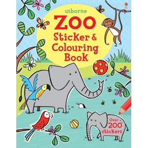 Usborne Publishing Ltd Zoo Sticker And Colouring Book