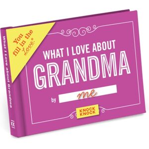 Knock Knock What I Love About Grandma Book Fill In The Love Fill-In-The-Blank Book & Gift Journal