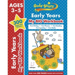 Cottage Door Press Gold Stars Early Years My Big Workbook (Includes 300 Gold Star Stickers, Ages 3 - 5)