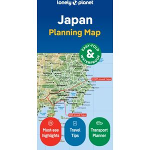 Lonely Planet Global Limited Lonely Planet Japan Planning Map : Durable, Waterproof, Easy-Fold Travel Map With Attractions, Itineraries & Transport Guide Handy Slipcase For Japan Adventures