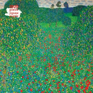 Flame Tree Publishing Adult Jigsaw Puzzle Gustav Klimt: Poppy Field : 1000-Piece Jigsaw Puzzles
