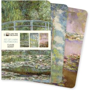 Flame Tree Publishing Claude Monet Set Of 3 Mini Notebooks