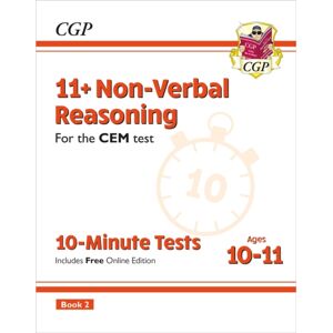 Coordination Group Publications Ltd (CGP) 11+ Cem 10-Minute Tests: Non-Verbal Reasoning - Ages 10-11 Book 2 (With Online Edition)