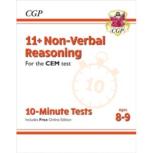 Coordination Group Publications Ltd (CGP) 11+ Cem 10-Minute Tests: Non-Verbal Reasoning - Ages 8-9 (With Online Edition)