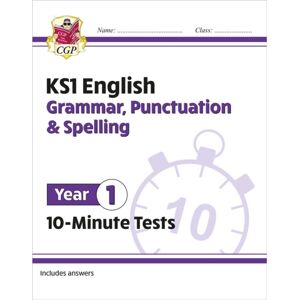 Coordination Group Publications Ltd (CGP) Ks1 Year 1 English 10-Minute Tests: Grammar, Punctuation & Spelling