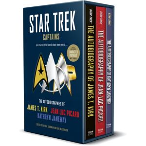 Titan Books Ltd Star Trek Captains - The Autobiographies : Boxed Set With Slipcase And Character Portrait Art Of Kirk, Picard And Janeway A Utobiographies