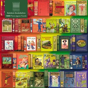 Flame Tree Publishing Adult Jigsaw Puzzle Bodleian Libraries: Rainbow Bookshelves : 1000-Piece Jigsaw Puzzles