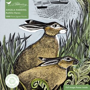 Flame Tree Publishing Adult Sustainable Jigsaw Puzzle Angela Harding: Rathlin Hares : 1000-Pieces. Ethical, Sustainable, Earth-Friendly